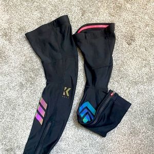 KALF unisex size S cycling leg warmers